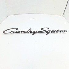1960s Ford Country Squire Script Nameplate Chrome Fomoco Original Oem