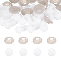 20Er Pack WeißE Sicherheitsaugen 6Mm FüR Bulk Mit Unterlegscheiben