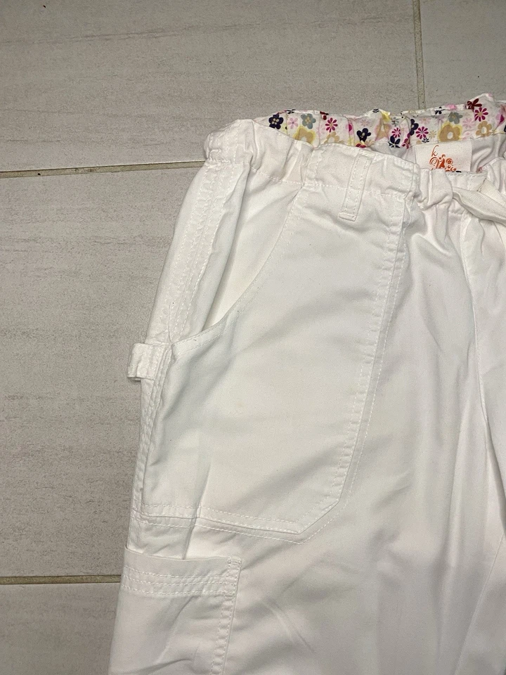 Pantalones Médicos Koi Nuevos con Etiquetas Para Mujer Talla Pequeña Blancos Carga Enfermería Médica Foto 3 de 4
