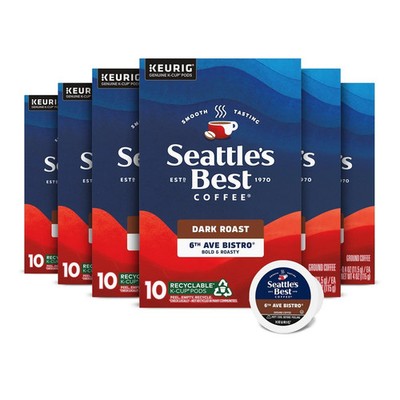 Dark Roast K-Cup Pods 6 Boxes of 10 (60 Total Pods)