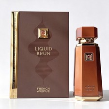 French Avenue Liquid Brun perfume 100ml, amber wood tone, lasting fragrance
