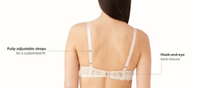 Wacoal Embrace Lace Contour Bra 853191 Lightly Padded Underwire Mid Coverage NWT