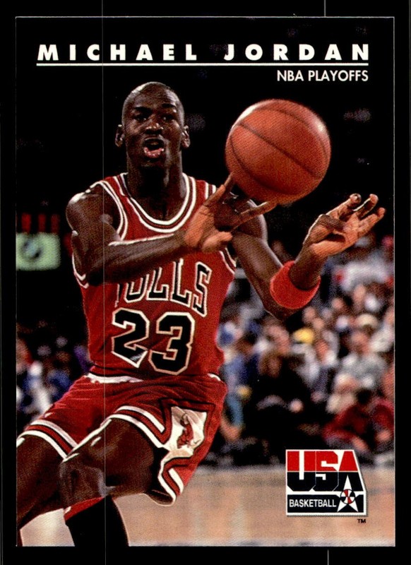 1992 SkyBox USA #42 Michael Jordan USA NBA Playoffs MINT NO RESERVE!