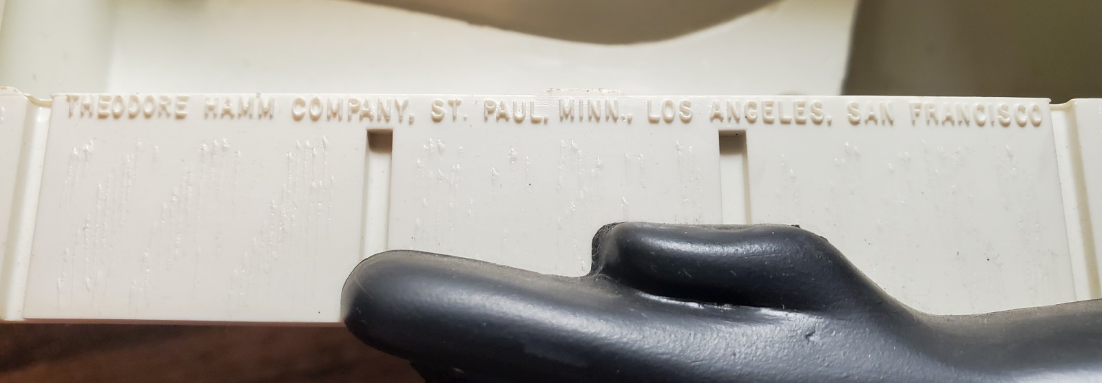 1972 HAMM'S BEAR "JOIN TODAY" BEER DRINKING BROTHERHOOD DAILY CALENDAR SIGN 