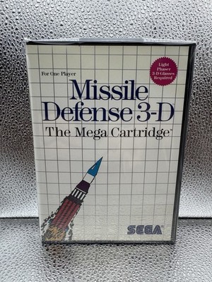 Missile Defense 3-D Sega Master System Retro 1987 #1191