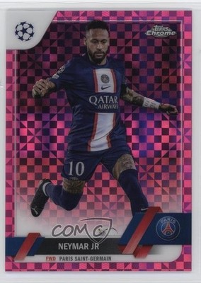2022 Topps Chrome UEFA Club Competitions Pink X-Fractor /250 Neymar Jr #10 1s1c