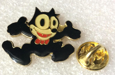 Vintage Cartoon Pin Felix die Katze (+ zu verkaufen) vergoldet