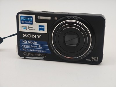 Sony Cyber-shot DSC-W570 Kompaktkamera 16,1 MP 5x Zoom HD Movie Schwarz