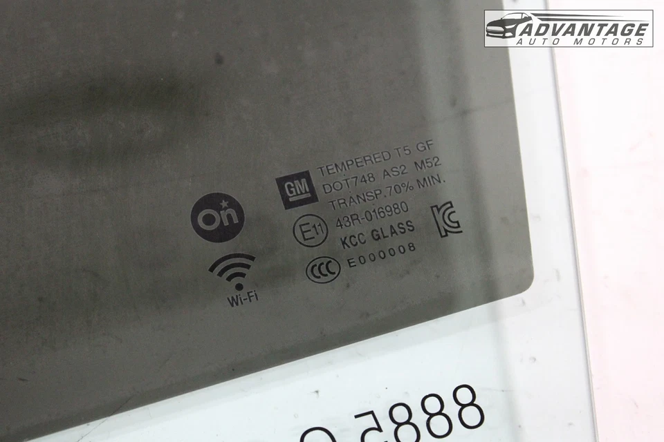 2024-2025 CHEVROLET TRAX DELANTERO IZQUIERDO LADO DEL CONDUCTOR PANEL VENTANA VIDRIO OEM Foto 4 de 4