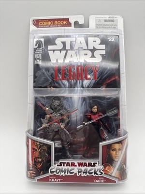 2009 Hasbro Star Wars Comic Pack #8 Darth Krayt & Sigel Dare Factory Sealed