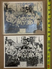 2 VTG 1922 Clearwater HIGH SCHOOL Football Team Group Original & Restored Photo