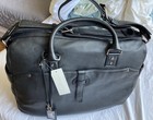 Leonello Borghi Black Deerskin Leather Icarus Weekender/ Duffle Bag NWT — photo 1