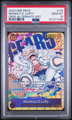 2023 ONE PIECE OP05-AWAKENING OF THE NEW ERA #119 MONKEY D. LUFFY PSA 10