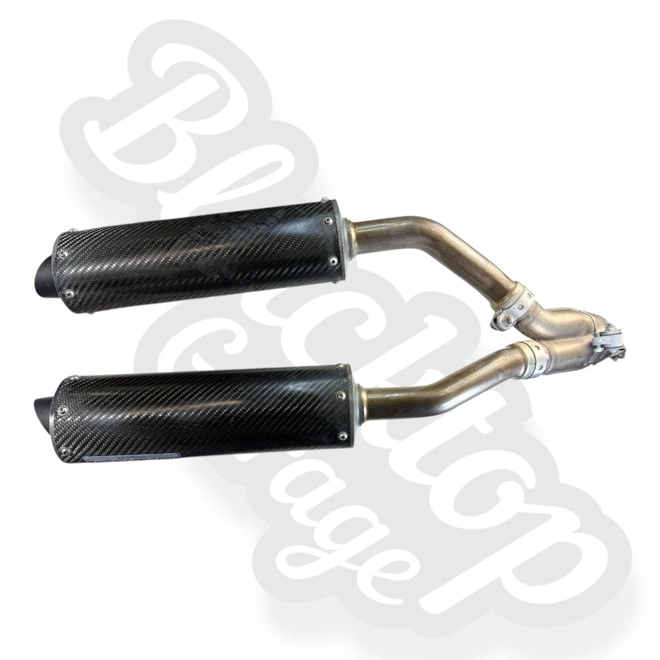 Yamaha YZF R1 GYTR 2004 fibra de carbono silenciadores de escape antideslizantes Foto 3 de 4