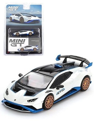 MINI GT 1:64 Lamborghini Huracán STO Bianco Asopo Diecast Model Car MGT00788-P11