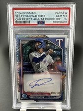 2024 Bowman Sebastian Walcott CHR Prospect Auto HTA Choice Refractor PSA 10