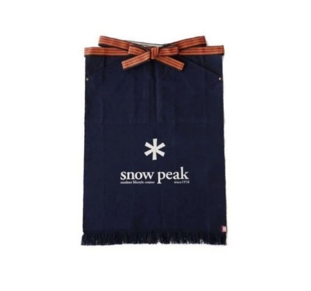 [US Tax Paid] Snow Peak Retro Apron Maekake Cotton Point Gift Limited PG-088 NEW