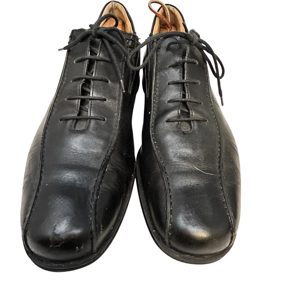 Coach Corwin Black Leather Oxford Dress Shoes Men's  10.5 D Made in Italy - Image 2 of 4