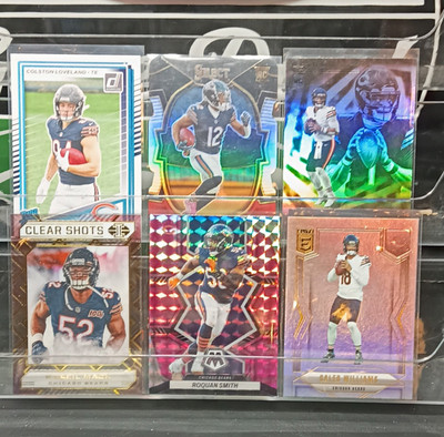 Chicago Bears Panini 6-Card Lot Fields RC Mack Smith Jones RC Donruss Mosaic