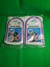2 Intex Wet Set Swim Rings Tropical Print Pool Float 24 Vintage 1992 New