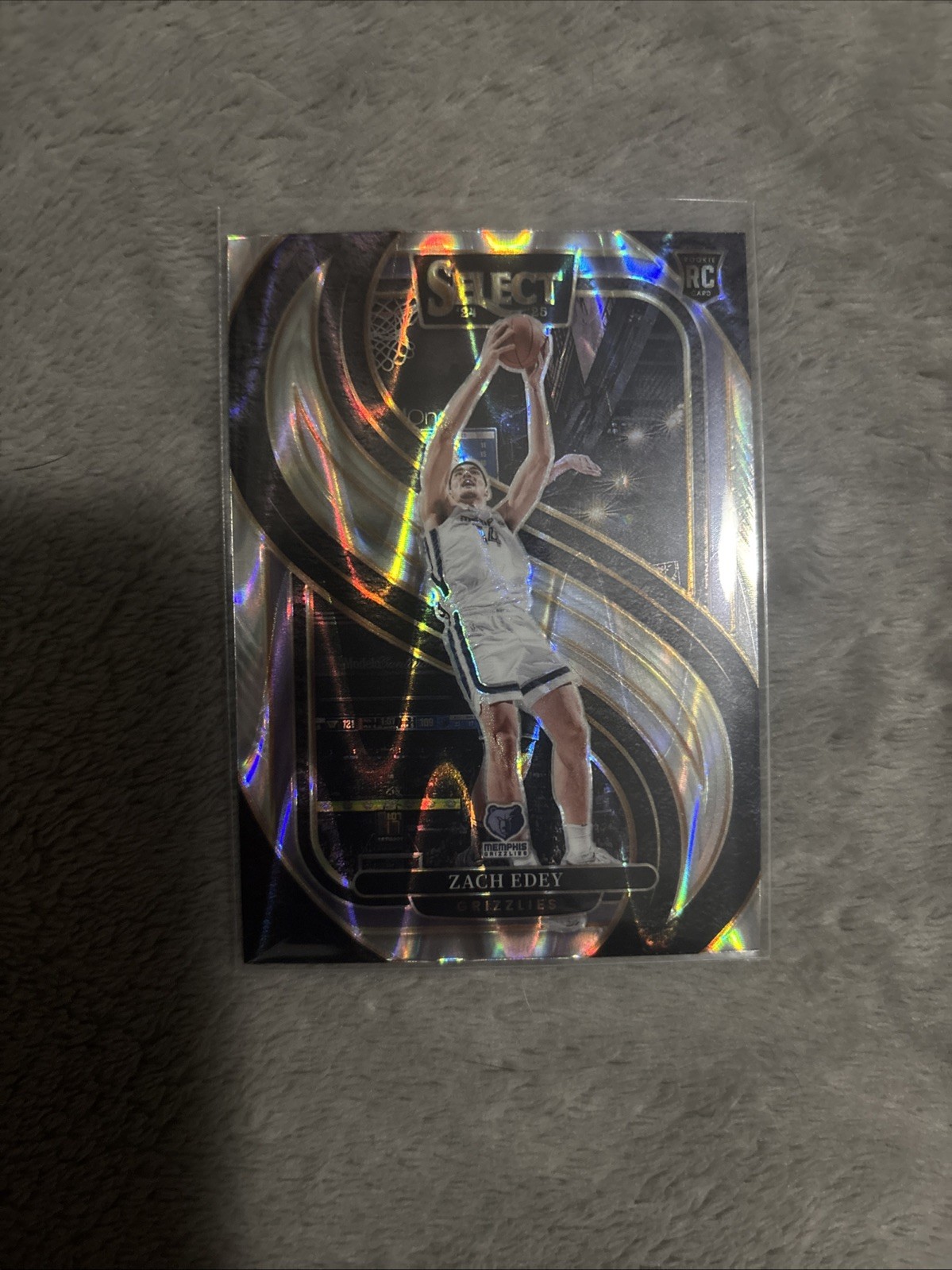 2024-25 Panini Select - Premier Level Zach Edey #192 Silver Prizm (RC)