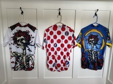 Grateful Dead Ride7B Cycling Jerseys, Set of Six in M, free socks with B.I.N.