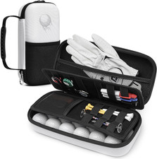 Golf Glove Holder with Removable Glove Shaper, Golf Accessories Hard Case Bag fo