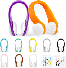 Swimming Nose Clip - 10 Packs Silicone Swim Nose Plugs for Kids Age 7  and Adu