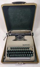 Vintage Smith Corona Clipper Manual Typewriter In Tweed Case Serial #5C 329865  thumbnail