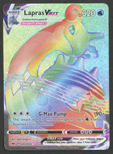 Pokemon TCG: Lapras VMAX 203/202 Sword And Shield Base Secret Rainbow Rare on eBay