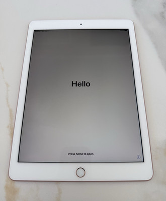 Apple iPad 9.7in 32GB Wi Fi Tablet Rose Gold/White