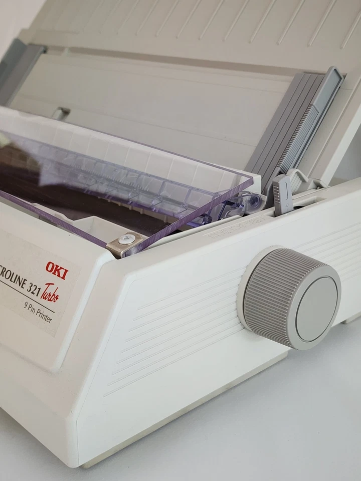 Oki 321 Turbo -2YR WARR- Printer-New USB Cable, Ribbon- Free Shipping - Image 2 of 4