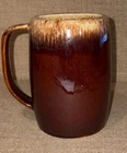 Vintage 60’s Hull Ovenproof USA Brown Drip Glaze Large Mug 5" Tall