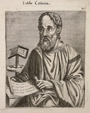 EUSEBE CESAREE Portrait GRAVURE Eusebius Caesarea PALESTINE Christianisme XVII°