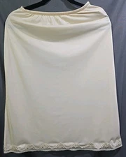 Vintage Wonder Maid Half Slip Buttercream Yellow Waist 26"-32" Length 27"