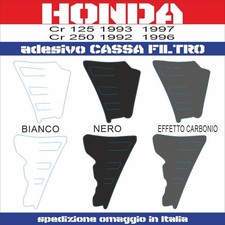 Honda cr 125 1993 1997  cr 250 1992 1996  adesivo cassa filtro in kristal
