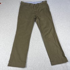 Polo Ralph Lauren Pants Mens 38x34 Green Chino Stretch Classic Fit Casual