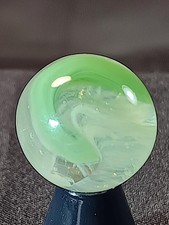 5/8" Vitro Peltier Master Light Sage Ribbon Patch Wispy White Clear Marble A908