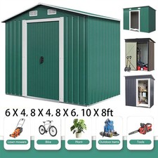 Metal Garden Shed 6 X 4, 8 X 4, 8 X 6, 10 X 8 Garden Storage WITH FREE BASE New