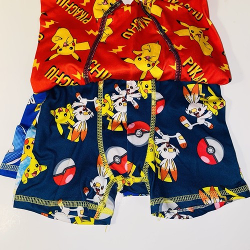 Pokemon Boxer Briefs Underwear Boys Size Small 6-7 Pikachu 4 Pair Pack NEW - Picture 6 of 8