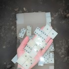 Dominoes Tile Game Pieces/Tiles - White & Black Plastic Domino Tiles — photo 5