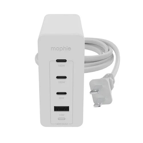 Mophie 3 Pc. Speedport 120 Travel Charging Bundle White CHG-WALL-PD-HUB-120W - product listing photo