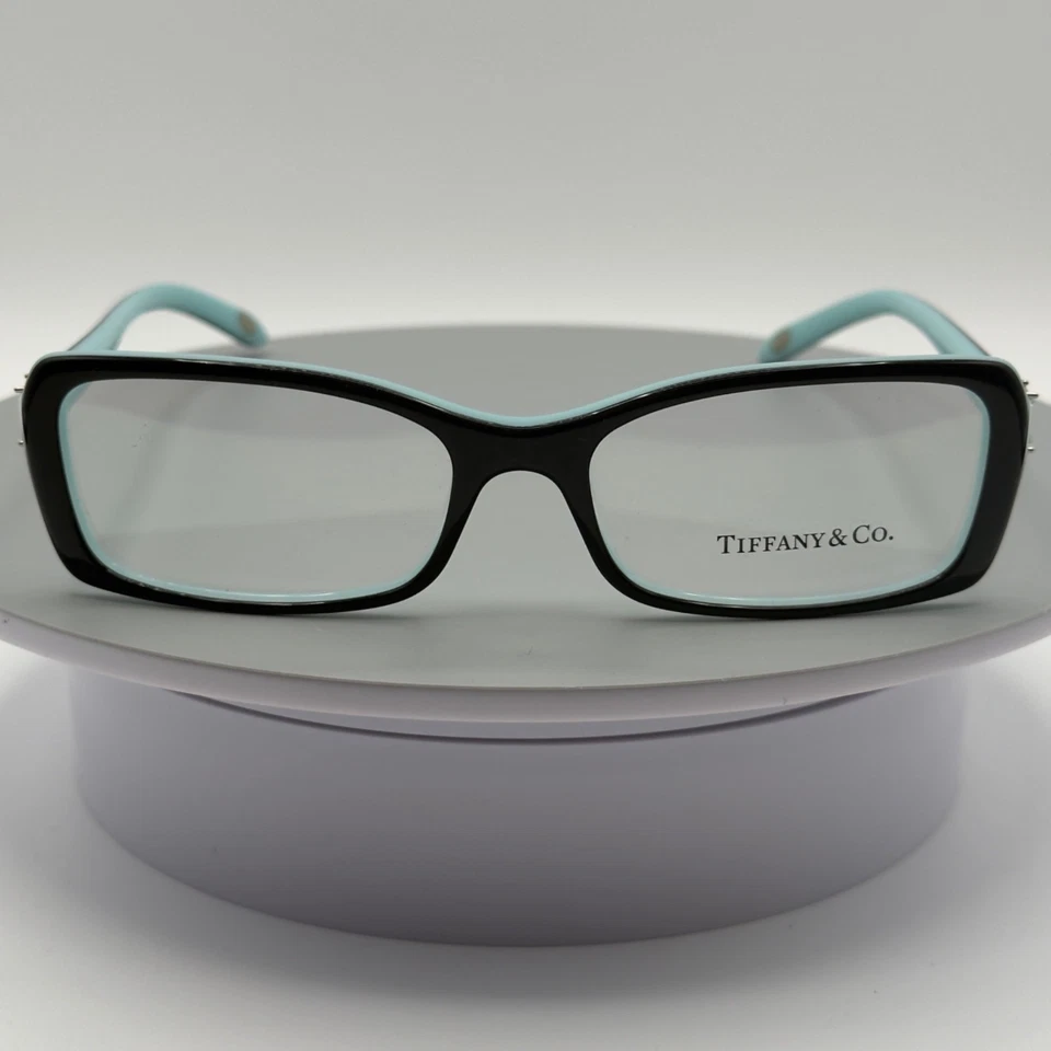 TIFFANY & CO. TF2091-B 8055 Black on Tiffany Blue 53/16/140 Eyeglasses Italy REA - Image 2 of 4