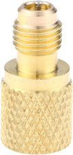 R134A Brass Adapter Fitting, 1/4" Male to 1/2" Female Refrigerant Tank Adapterr