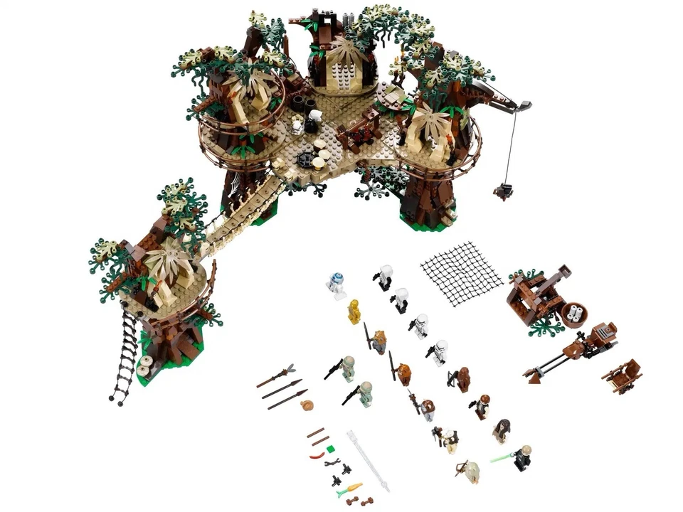 Unbuilt Lego Star Wars: Ewok Village (10236) With 1990 Pieces. Generic Bricks - Image 2 of 2