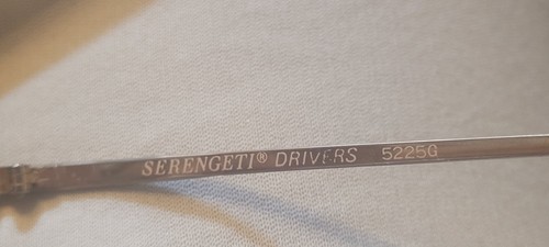 Serengeti Drivers 5225G Corning Optics sunglasses used vintage - Picture 4 of 4