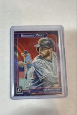 2021 Panini Donruss Optic - Diamond Kings Brandon Lowe #1 Red Wave Prizm