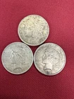 Lot Of 3 1924 1921 Peace US Silver Dollars - 90% Silver US Coins