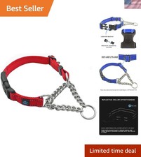 Stainless Steel Chain Martingale Collar - We Donate to a Dog Rescue for Every...