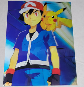 Pokémon: Ash & Pikachu 3D Lenticular Poster 16"x12"